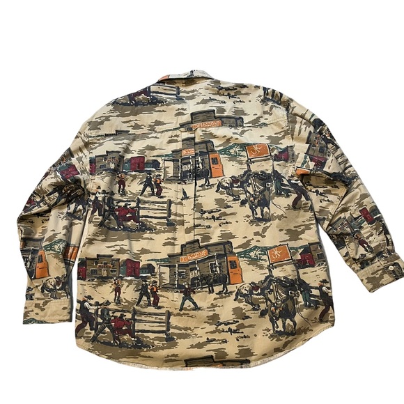 Vintage Gant Trapper Twill Salty Dog L/S Shirt Tombstone Western, Sz L - Picture 8 of 14